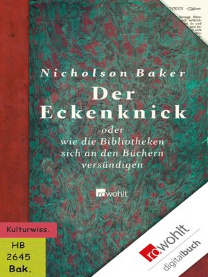 cover image of Der Eckenknick